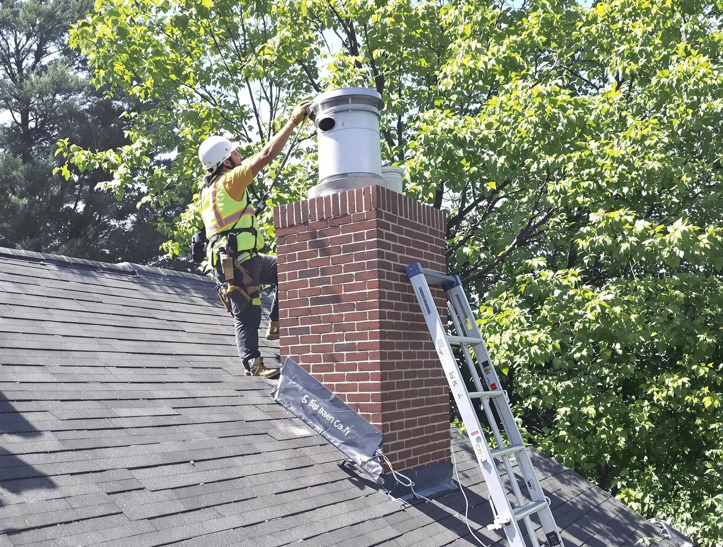 Chimney liner inspection by Wyncote Chimney Sweep in Wyncote, PA