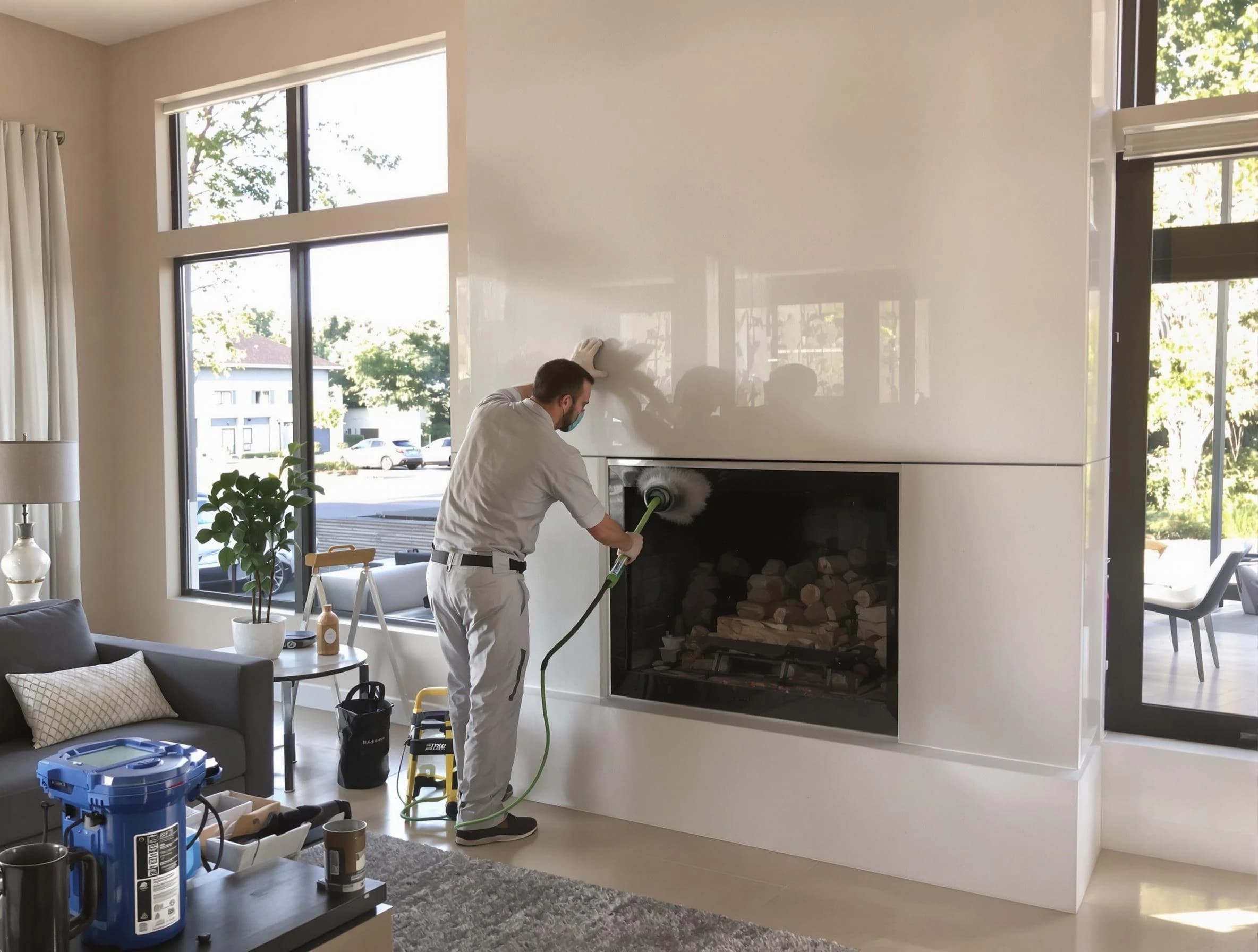 Wyncote Chimney Sweep performing thorough soot removal in Wyncote, PA