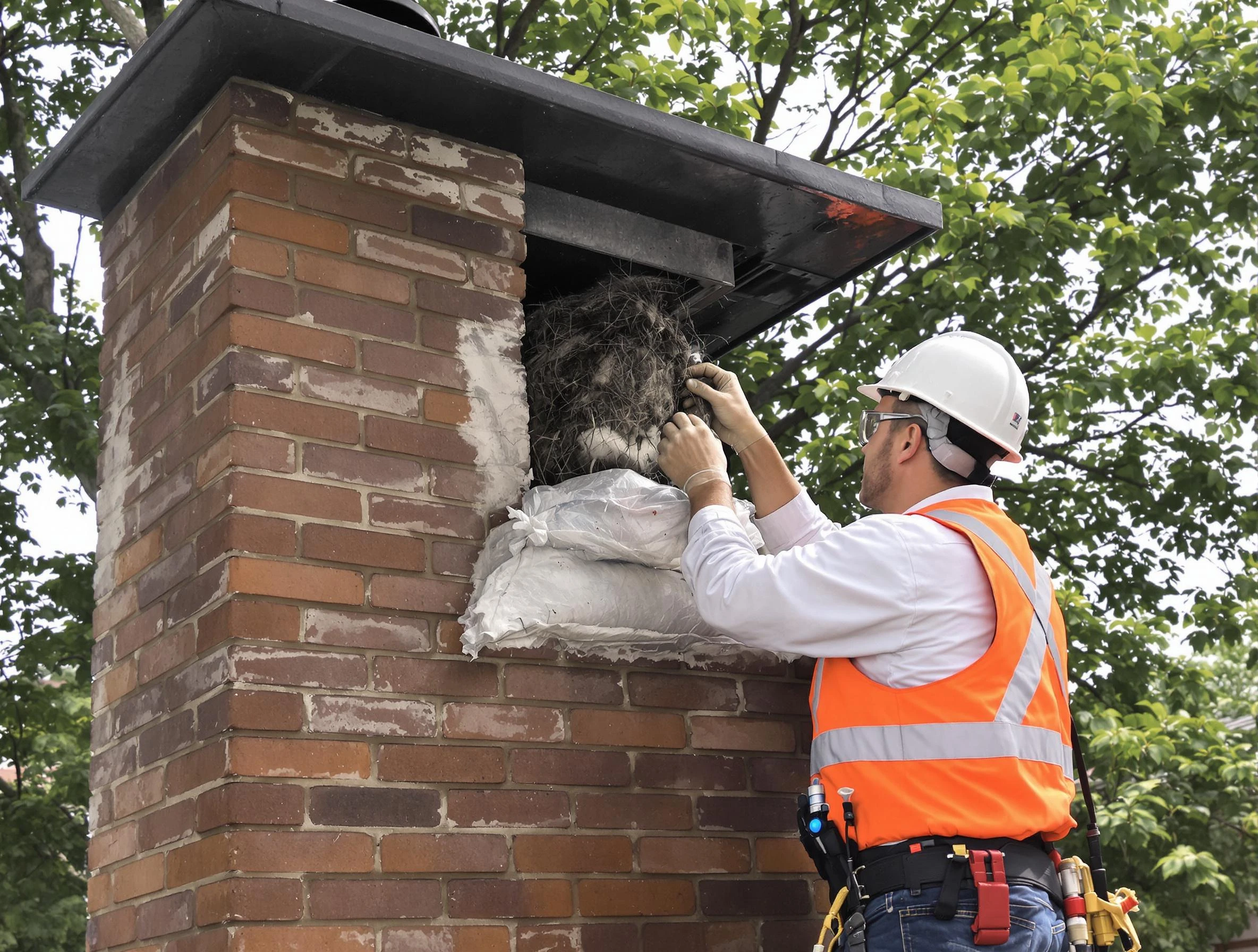 Humane removal of debris and animals by Wyncote Chimney Sweep in Wyncote, PA