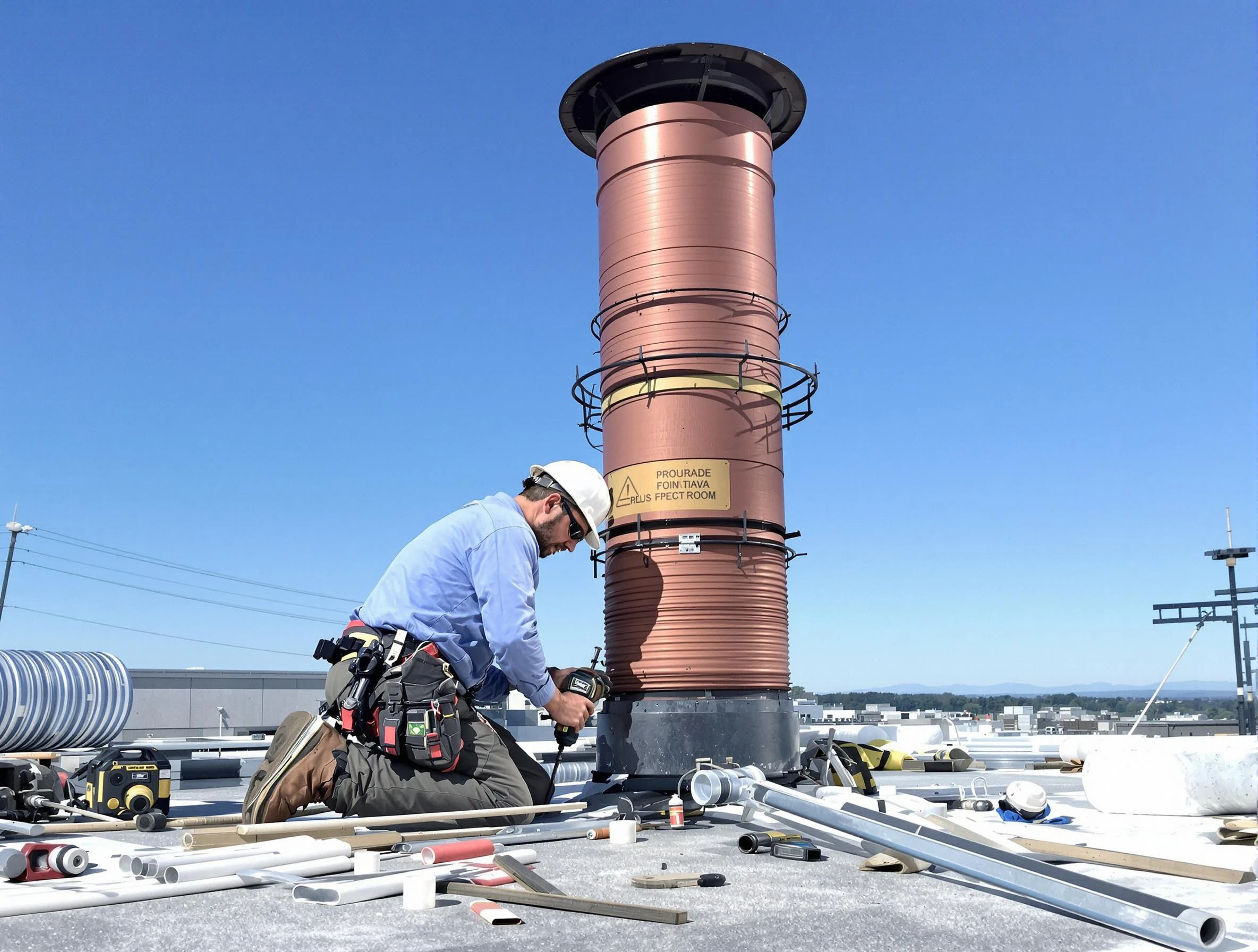 Installed chimney liner by Wyncote Chimney Sweep in Wyncote, PA