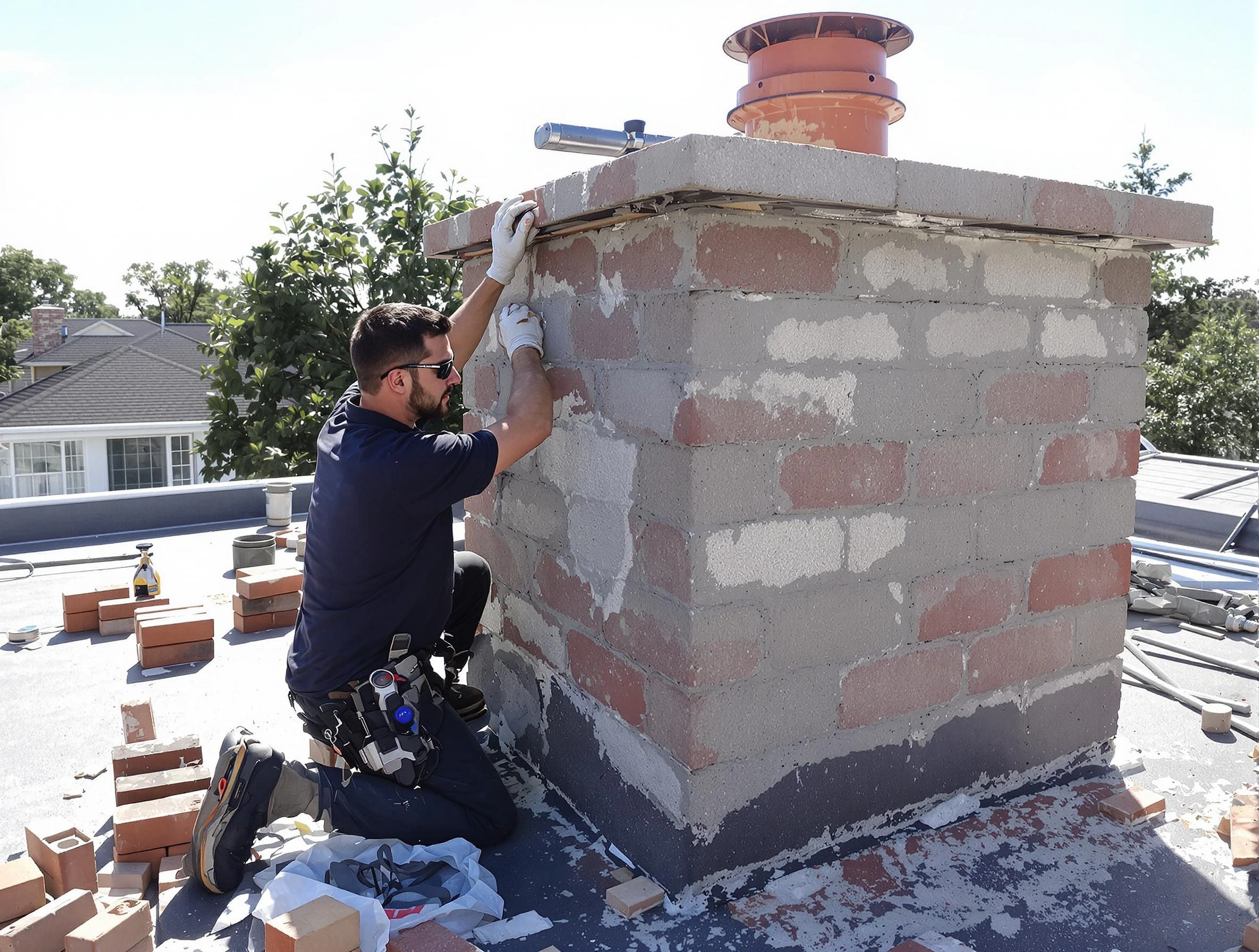 Advanced chimney repair process by Wyncote Chimney Sweep in Wyncote, PA