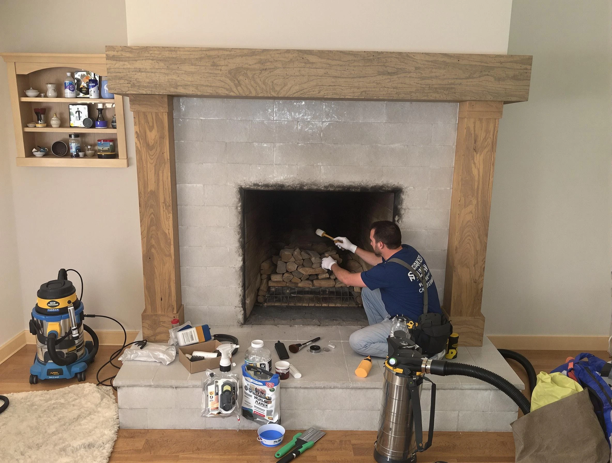 Detailed creosote removal process by Wyncote Chimney Sweep in Wyncote, PA