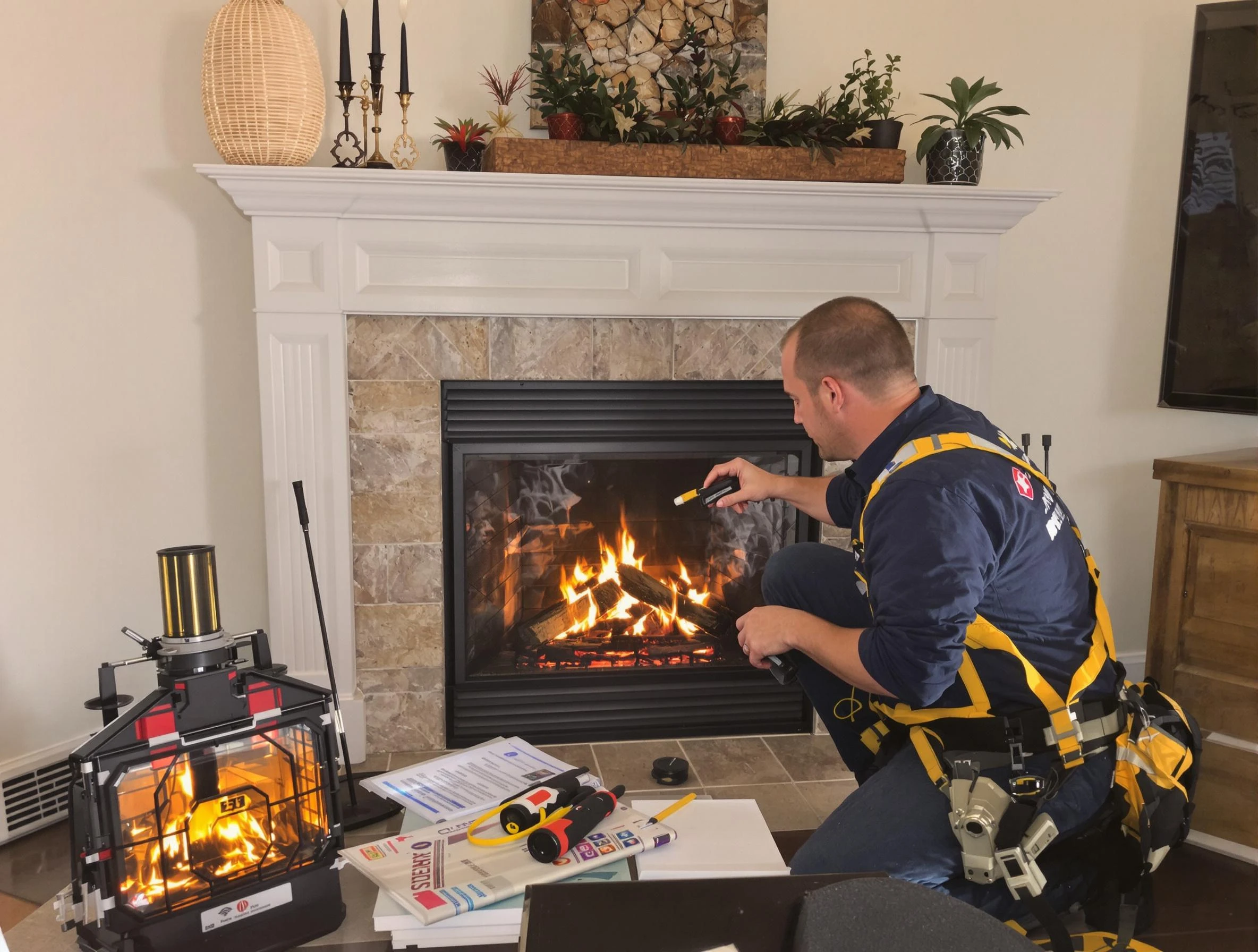 Safety-focused fireplace inspection by Wyncote Chimney Sweep in Wyncote, PA
