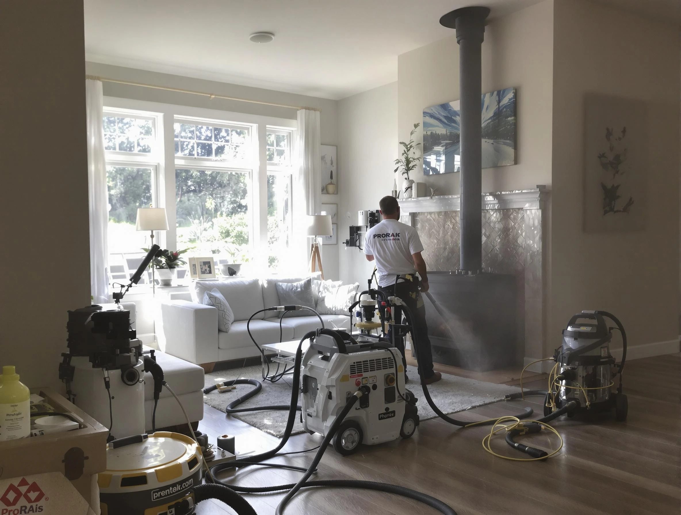 Soot removal service by Wyncote Chimney Sweep for a fireplace in Wyncote, PA